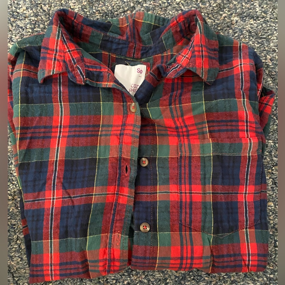 Women Long Sleeve Flannel